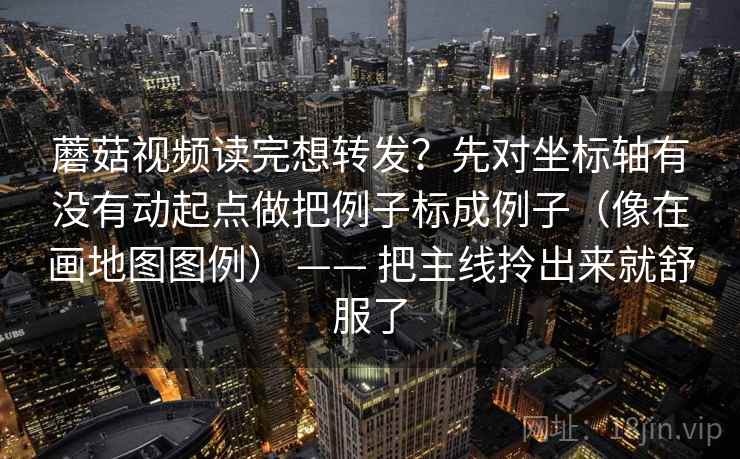 蘑菇视频读完想转发？先对坐标轴有没有动起点做把例子标成例子（像在画地图图例） —— 把主线拎出来就舒服了